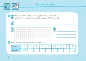 Die Bunte Reihe Schweiz - Sachrechnen 3 - Beispielseite 44
