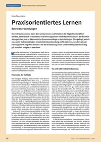 Produktabbildung zu Praxisorientiertes Lernen - Betriebserkundungen