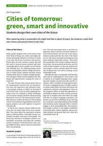 Produktabbildung zu Cities of tomorrow: green, smart and innovative - Students design their own cities of the future.