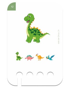 Erste Übungen - Welt der Dinos. Beispielkarte Dino