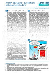 Produktabbildung zu "Woke"-Bewegung - zu belehrend und darum gescheitert? - - Politik / Fächerübergreifend ab Klasse 10