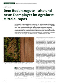 Produktabbildung zu Dem Boden zugute – alte und neue Teamplayer im Agroforst Mitteleuropas
