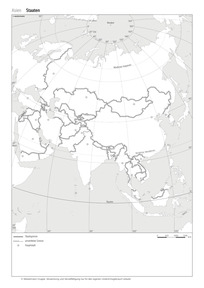 Produktabbildung zu Stumme Karten Asien - Download als pdf