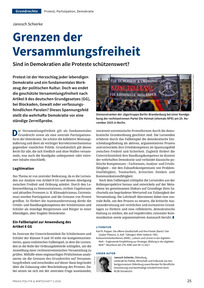 Produktabbildung zu Grenzen der Versammlungsfreiheit - Sind in Demokratien alle Proteste schützenswert?