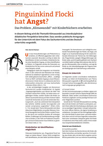 Produktabbildung zu Pinguinkind Flocki hat Angst? - Das Problem „Klimawandel“ mit Kinderbüchern erarbeiten