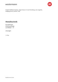 Probeseiten Metalltechnik Grundwissen - Lernfelder 1-4 - Arbeitsaufträge, 5. Auflage 2026