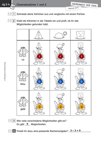Produktabbildung zu Themenwelt der Zahl: Karneval - Lösungen - Monatsspecial Februar 2015