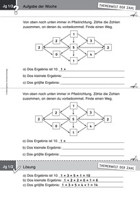 Produktabbildung zu Themenwelt der Zahl: Aufgabe der Woche 49/2014 - Addieren bis 20 - Additionsaufgaben finden