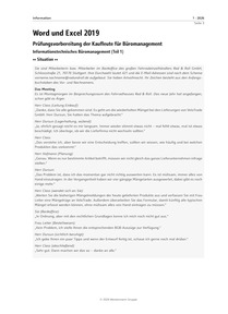 Produktabbildung zu Word und Excel 2019 - Prüfungsvorbereitung der Kaufleute für Büromanagement - Informationstechnisches Büromanagement (Teil 1)