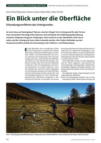 Produktabbildung zu Ein Blick unter die Oberfläche - Erkundungsverfahren des Untergrundes