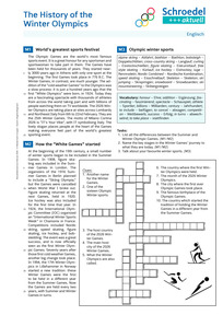 Produktabbildung zu The History of the Winter Olympics - - Englisch ab Klasse 7