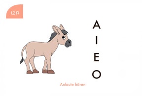 Beispielkarte: An- und Auslaute hören