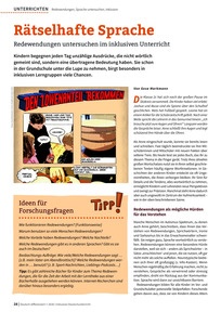 Produktabbildung zu Rätselhafte Sprache - Redewendungen untersuchen im inklusiven Unterricht