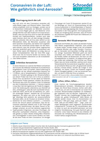 Produktabbildung zu Coronaviren in der Luft: Wie gefährlich sind Aerosole? - - Biologie / Fächerübergreifend ab Klasse 7