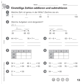 Flex und Flo - Lernbegleitende Diagnose «Einstellige Zahlen addieren und subtrahieren»