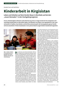 Produktabbildung zu Kinderarbeit in Kirgisistan - Leben und Arbeiten auf dem Dordoi-Basar in Bischkek und bei den "neuen Nomaden“ in den Hochgebirgsregionen