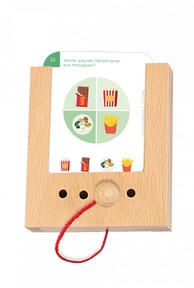 Beispielkarte «Unsere Ernährung» - Welche gesunde Mahlzeit passt zum Mittagessen?