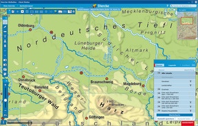 Screenshot - Diercke Atlas PC - Deutschland (physische Karte)