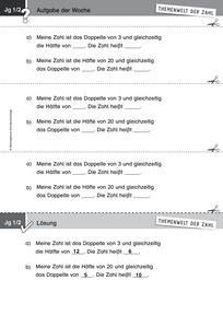 Produktabbildung zu Themenwelt der Zahl: Aufgabe der Woche 43/2014 - Zahlenraum bis 20 - Zahlbeziehungen