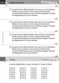 Produktabbildung zu Themenwelt der Zahl: Aufgabe der Woche 14/2014 - Klasse 3/4: Kombinatorik