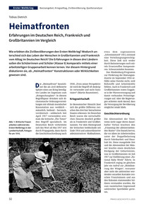 Produktabbildung zu Heimatfronten - Erfahrungen im Deutschen Reich, Frankreich und Großbritannien im Vergleich