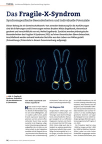 Produktabbildung zu Das Fragile-X-Syndrom - Syndromspezifische Besonderheiten und individuelle Potenziale