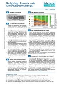 Produktabbildung zu Nachgefragt: Strommix - wie wird Deutschland versorgt? - - Politik / Erdkunde ab Klasse 9
