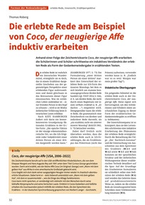 Produktabbildung zu Die erlebte Rede am Beispiel von Coco, der neugierige Affe induktiv erarbeiten