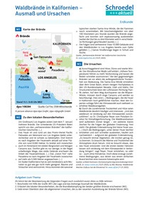 Produktabbildung zu Waldbrände in Kalifornien - Ausmaß und Ursachen - - Erdkunde ab Klasse 8