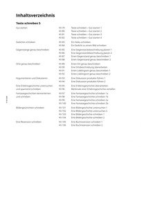 KV Flora 5: Inhaltsverzeichnis - Texte schreiben