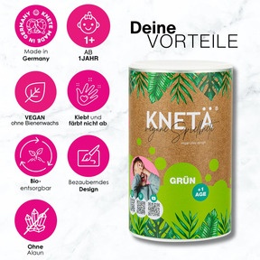 KNETÄ - Vegane Knete für Kinder ab 1 Jahr: Alle Vorteile auf einen Blick