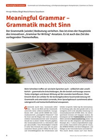 Produktabbildung zu Meaningful Grammar - Grammatik macht Sinn