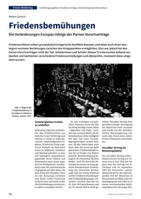 Produktabbildung zu Friedensbemühungen - Die Veränderungen Europas infolge der Pariser Vorortverträge