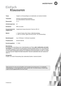 Produktabbildung zu Vergleich von Romananfängen zum traditionellen und modernen Erzählen | Strukturell unterschiedliche Erzähltexte aus unterschiedlichen historischen Kontexten - Theodor Fontane: Stine. Roman. 1890 (Romananfang) Ödön von Horváth: Jugend ohne Gott. Roman. 1937 (Romananfang)