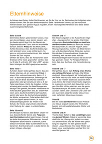 Sattelfest in Deutsch 1: Musterseite Elternhinweise