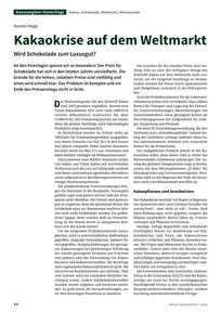 Produktabbildung zu Kakaokrise auf dem Weltmarkt - Wird Schokolade zum Luxusgut?