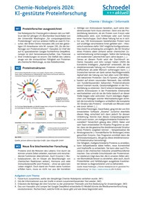 Produktabbildung zu Chemie-Nobelpreis 2024: KI-gestützte Proteinforschung - - Chemie/Biologie/Informatik ab Klasse 9