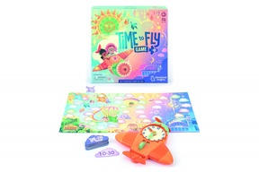 Time to Fly Clock Game: Lernspielset zum Uhrzeitlernen ab 4 Jahren.