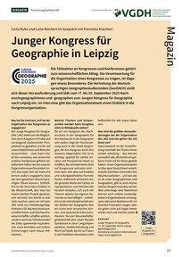 Produktabbildung zu Junger Kongress für Geographie in Leipzig