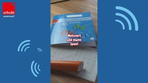 Produktabbildung zu Noch individueller Fördern: Der Schreiblehrgang mit Soundolino-Soundstickern - Durch die Soundolino-Soundsticker können die Sounds zur Unterstützung des Bewegungsflusses direkt auf der jeweiligen Buchstabenseite mithilfe eines tiptoi®-Stifts abgespielt werden.