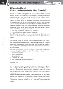Produktabbildung zu Welt der Zahl - Info: Ziffernschreibkurs - Fachaufsätze