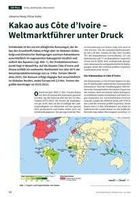 Produktabbildung zu Kakao aus Côte d’Ivoire – Weltmarktführer unter Druck