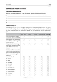Produktabbildung zu Sehnsucht nach Frieden - Ausgabe 01-2026