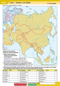 Produktabbildung zu Zusatzmaterialien - Asien - Hölzel Atlas 5/8