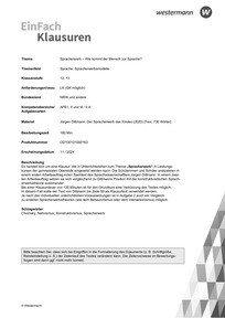 Produktabbildung zu Spracherwerb. Wie kommt der Mensch zur Sprache? | Sprache: Spracherwerbsmodelle - Jürgen Dittmann: Der Spracherwerb des Kindes (2020)