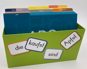 DaZ-Kiste: Wortkarten-Box mit Registerkarten