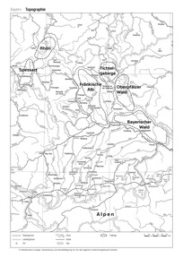 Produktabbildung zu Bayern (Topographie)