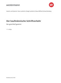 Probeseiten Der kaufmännische Schriftverkehr - Der gute Brief gewinnt - Schulbuch, 117. Auflage 2024