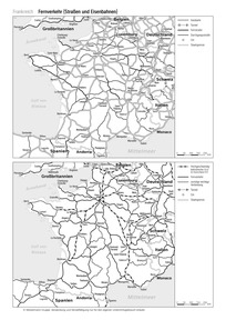 Produktabbildung zu Frankreich - Fernverkehr (Straßen und Eisenbahnen)
