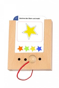 Beispielkarte Stern - ausgefüllt